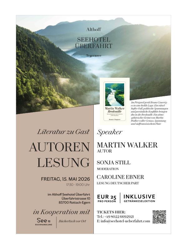 Mord, Merlot und Moral – Ein Abend mit Martin Walker und Bruno, Chef de police