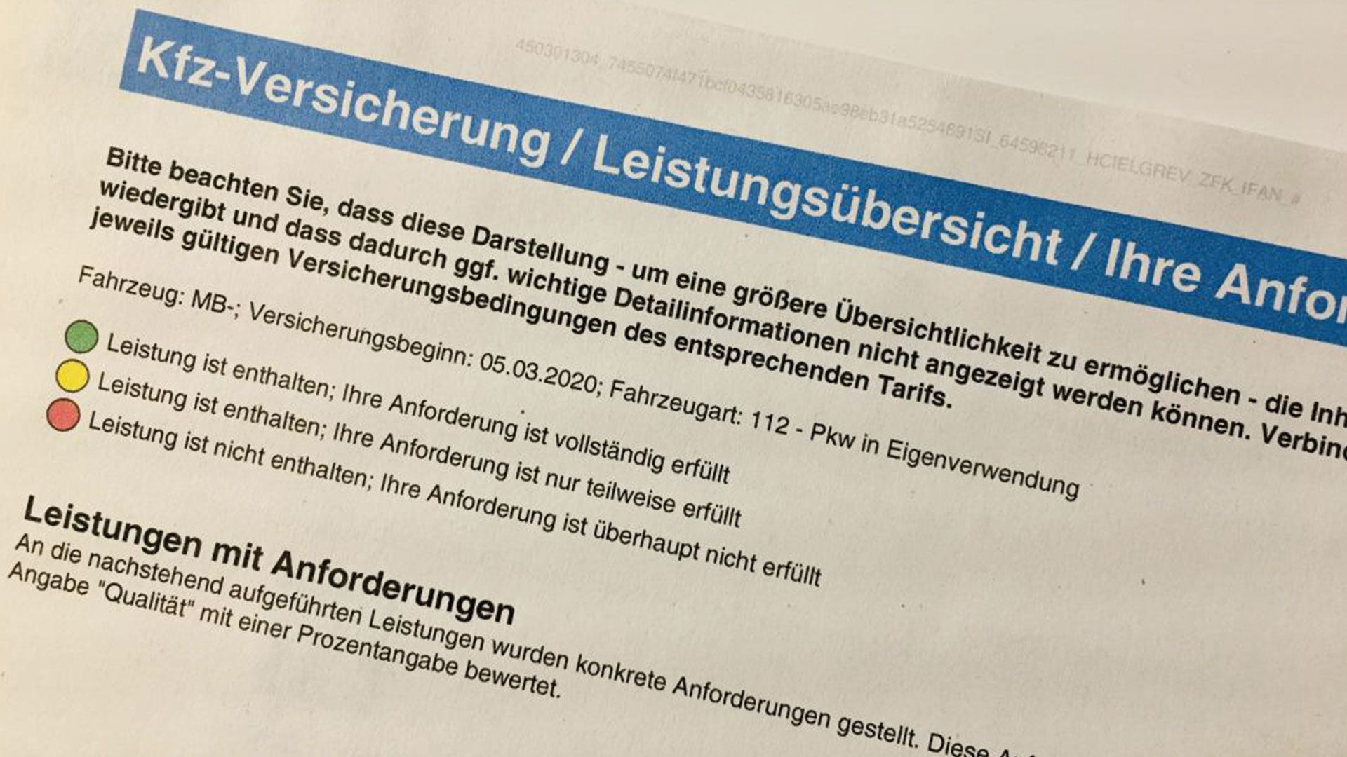 Die Versicherungsfrage
